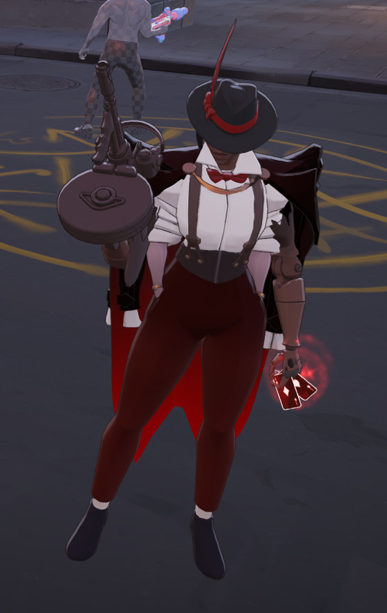 Wraith red recolor with some particles in red image 2
