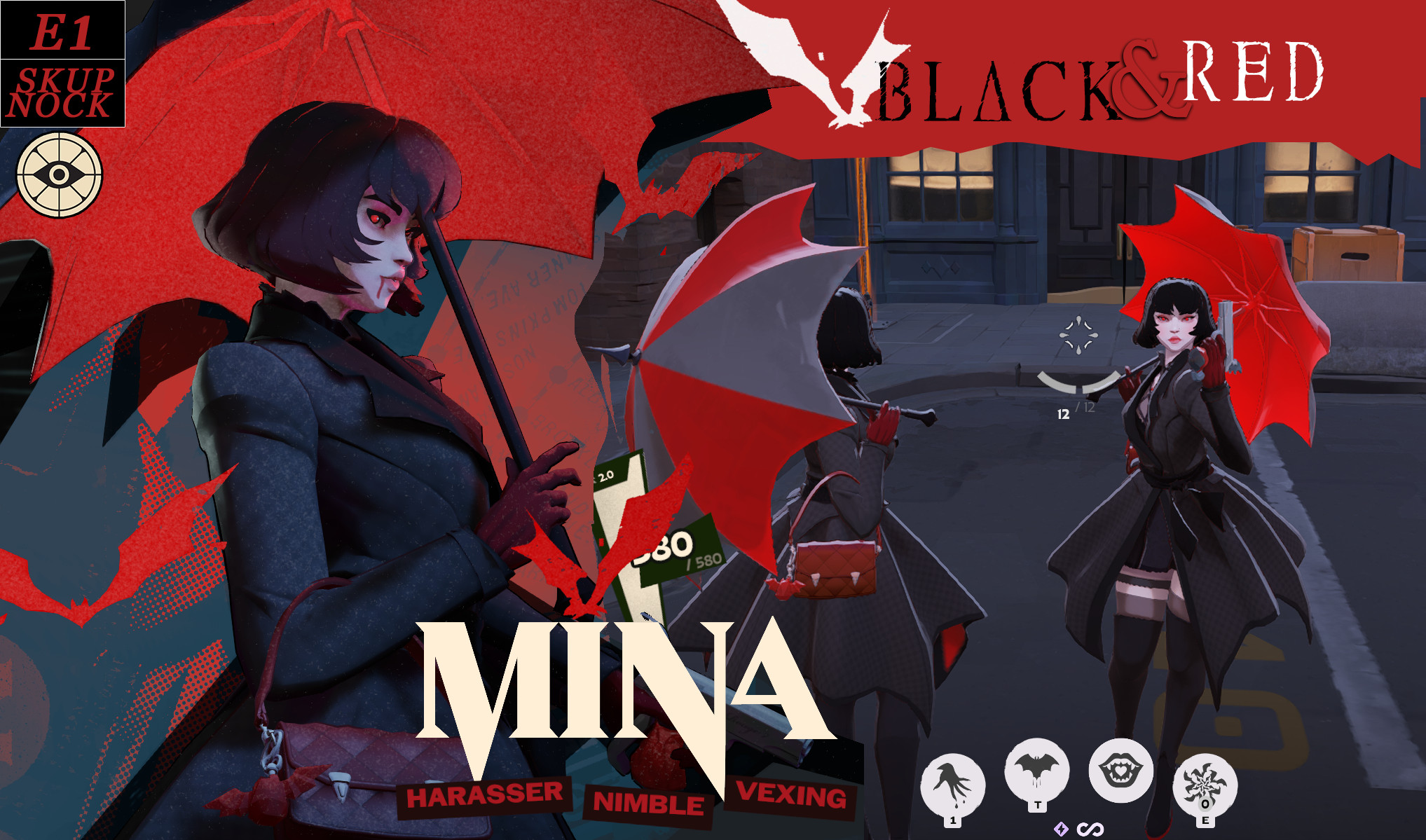 MINA-BlackWhiteRed image 4