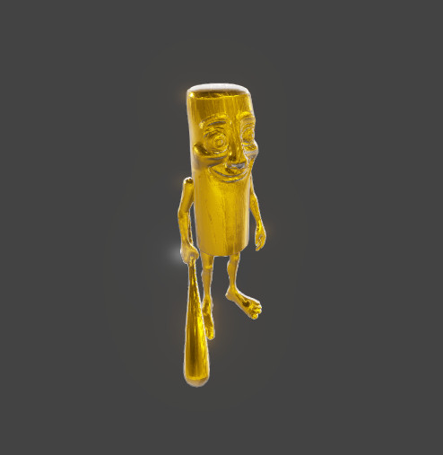 Golden Tung Tung Tung Sahur Golden Statue V2 image 3