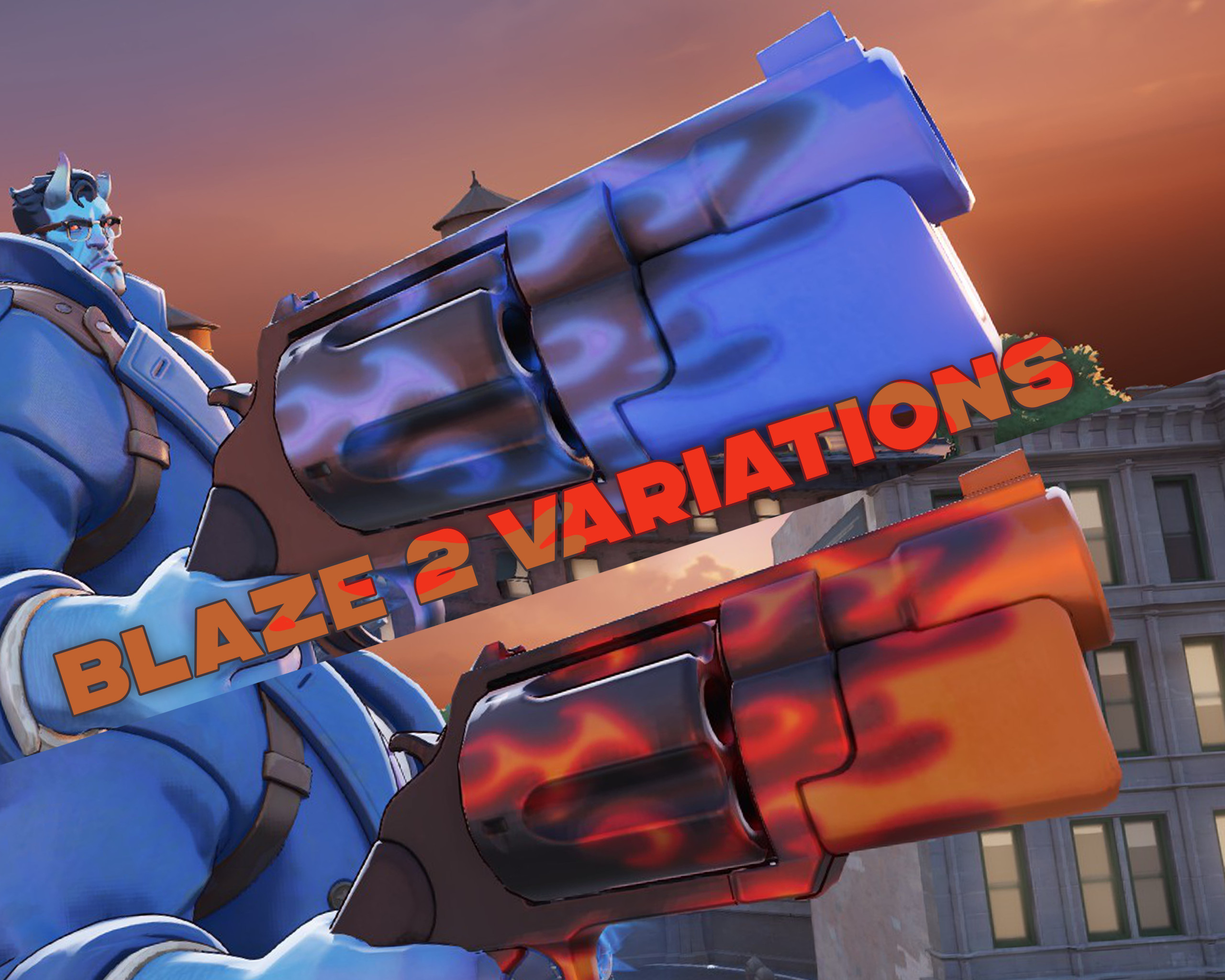 Abrams Gun Skin | Blaze / Blue Blaze image 2