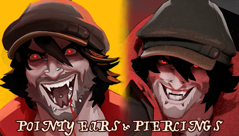 Pointy Ears + Piercings Drifter model image 2