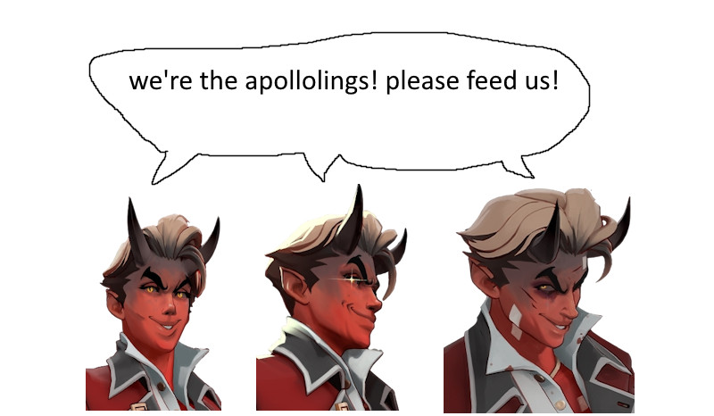 Comically Evil Apollo Smirk