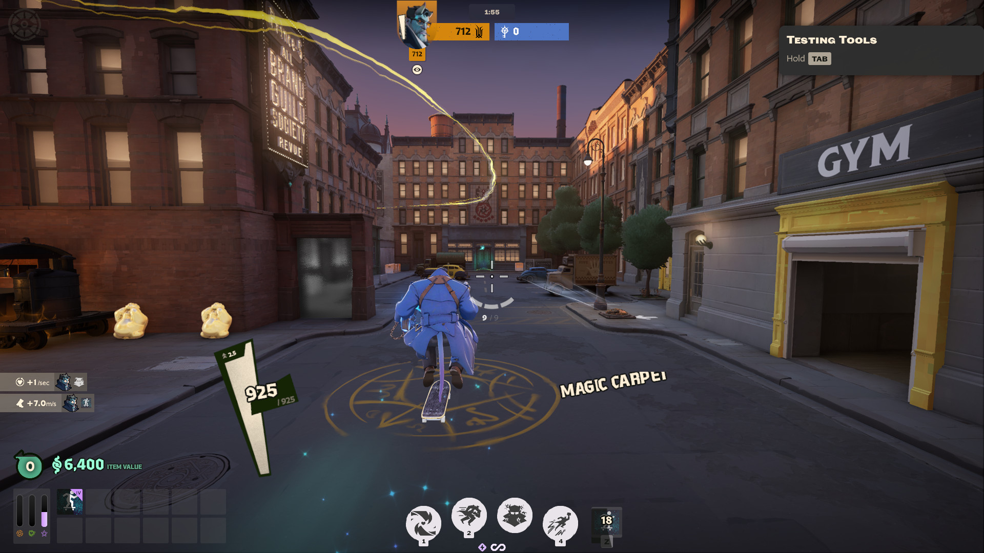 Skateboard over Magic Carpet image 4