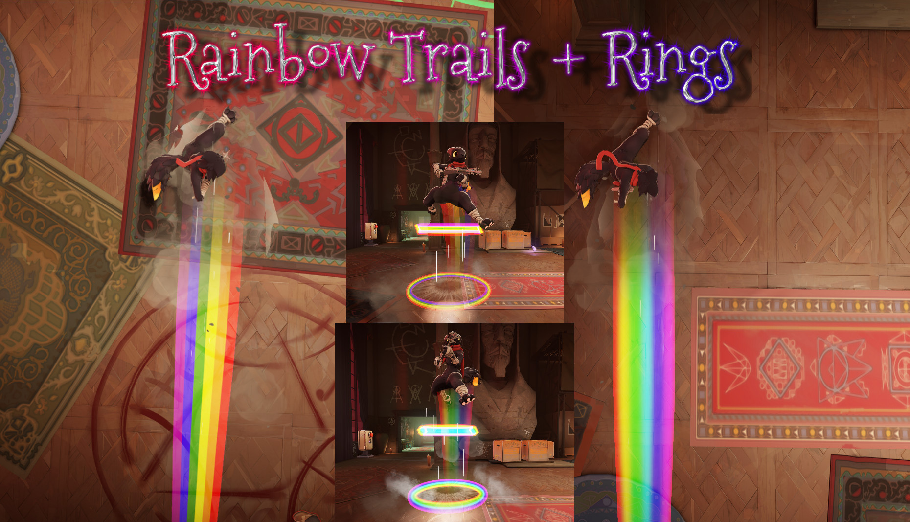 Rainbow Trails + Jump Rings