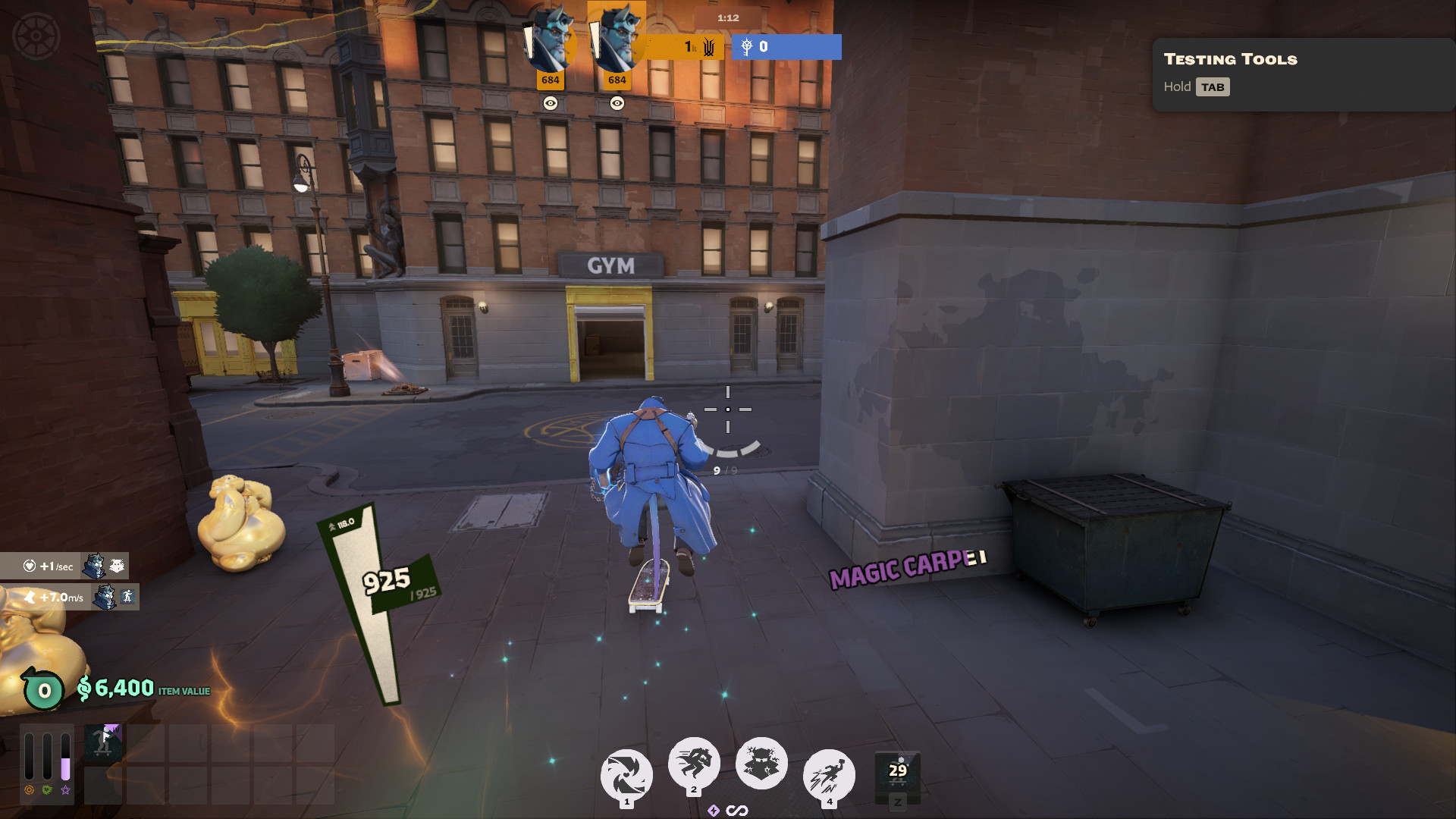 Skateboard over Magic Carpet image 3