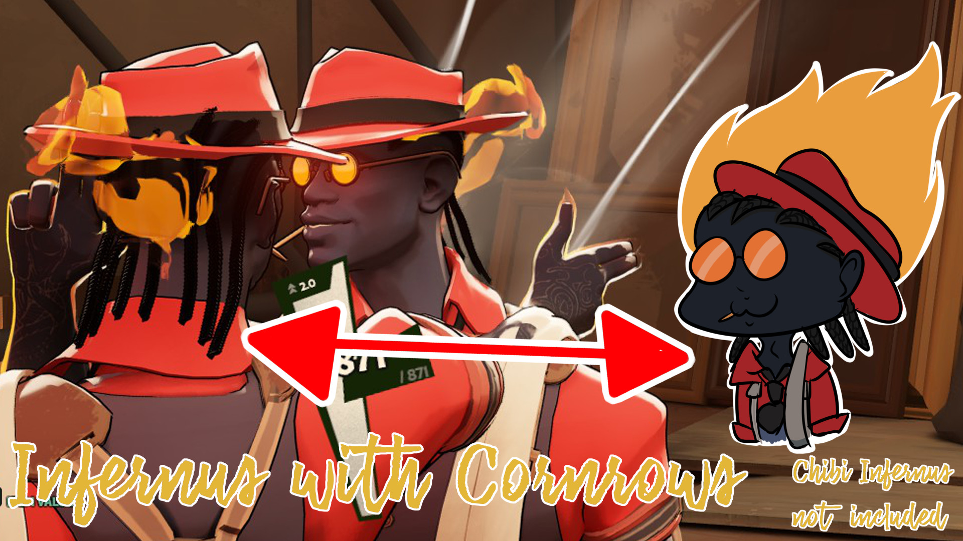 Infernus with cornrows image 2