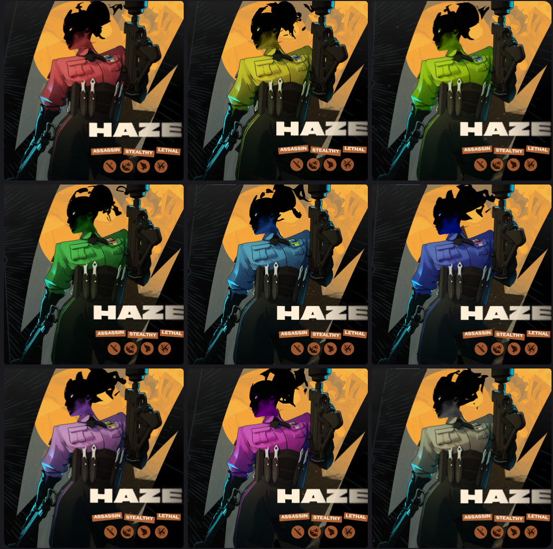 9 Haze Alternate Colors - Rainbow Heroes Pack image 2