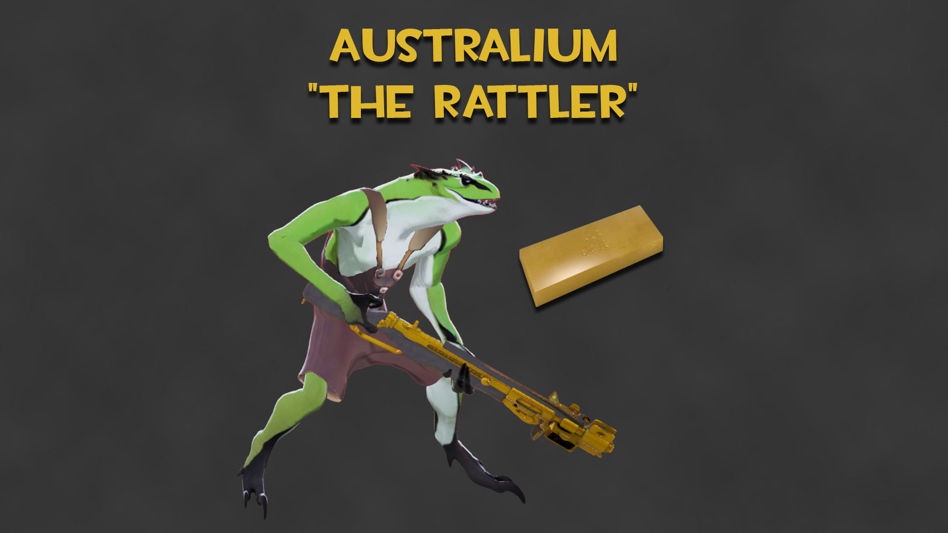 Australium "The Rattler" (Gold Vyper Gun) image 2