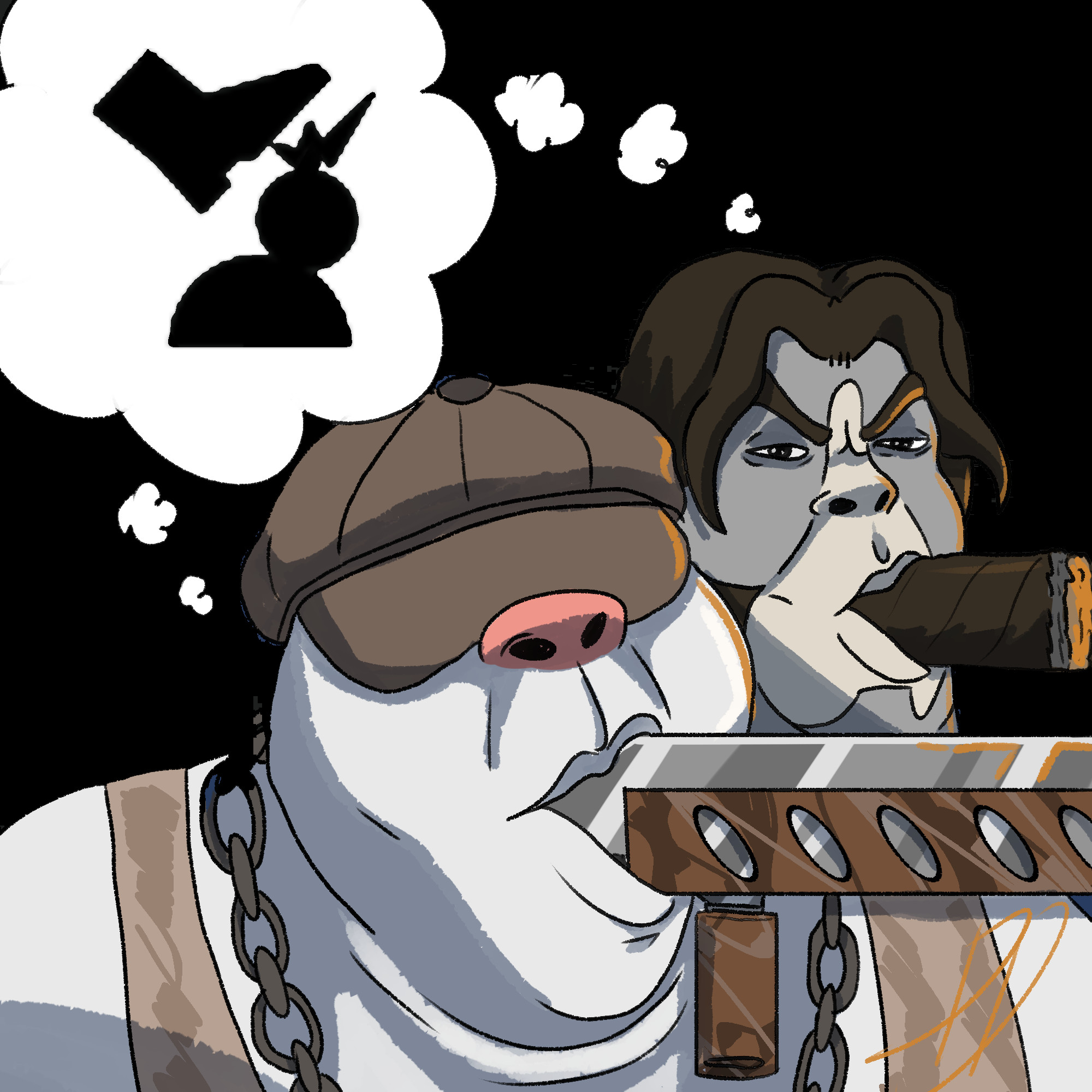 mo and skill smoking tha shi gloat icon
